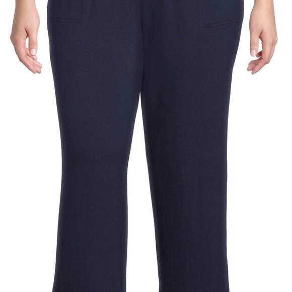 Terra & Sky Women's Plus Size Wide-Leg Knit Pants 3X(24W-26W) - Picture 1 of 6